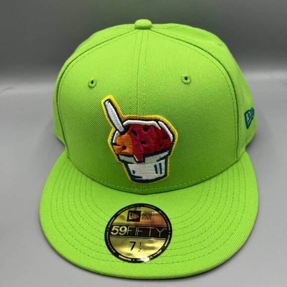 Corpus Christi Hooks Hat Men 7 1/2 Green MiLB 59Fifty‎ New Era Fitted Cap New